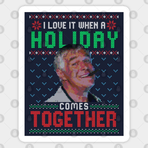 A Holliday Comes Together Magnet by RetroFreak